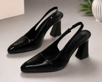 Escarpins Slingback Rouge Élégance