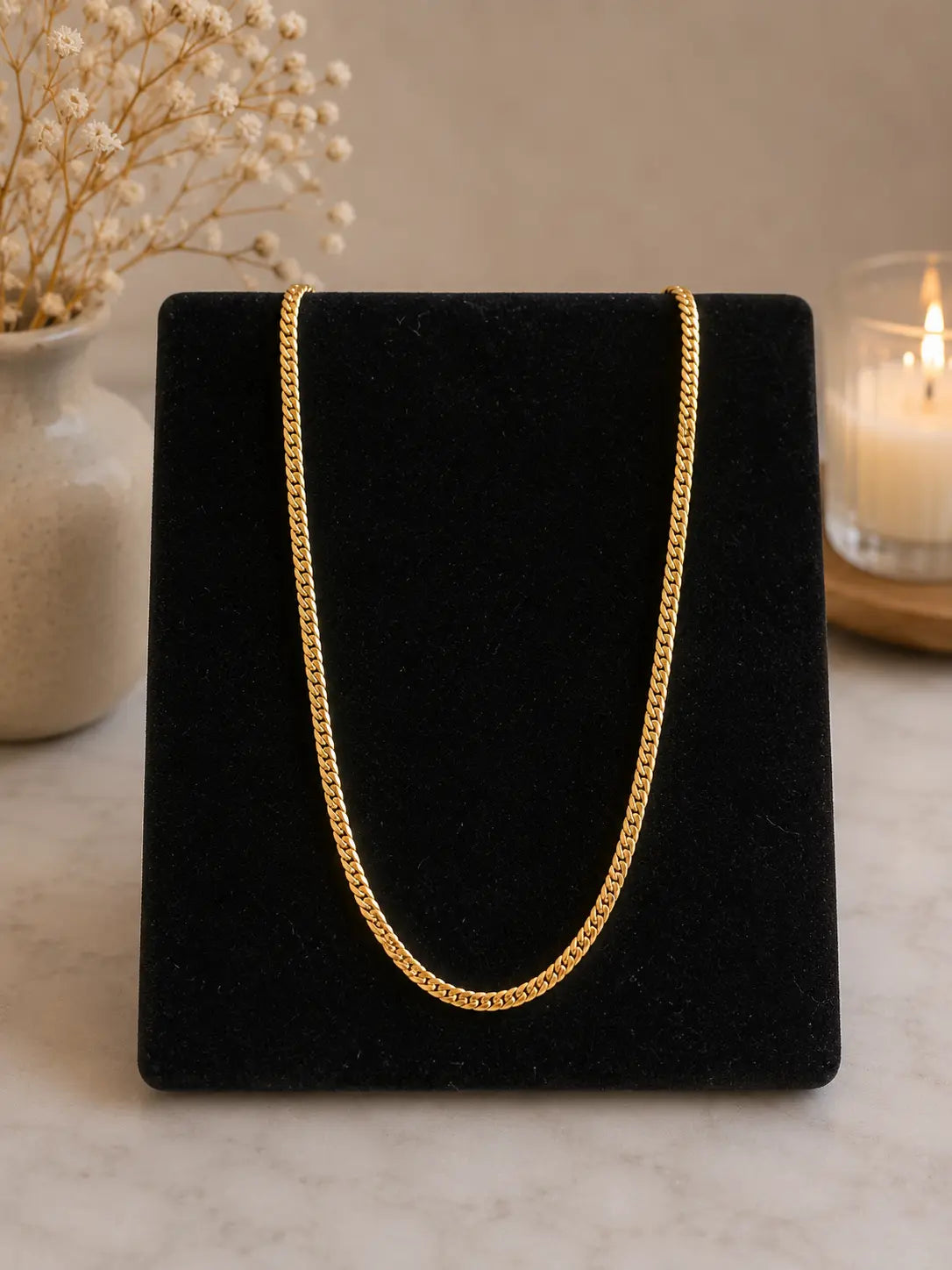 Collier chaîne dorée minimaliste BEAUTE ISMAILIA