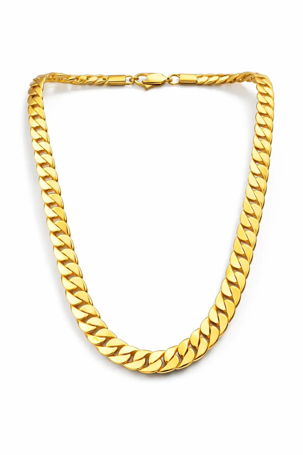Collier Chaîne Plate Dorée – Élégance & Tendance Ismailia