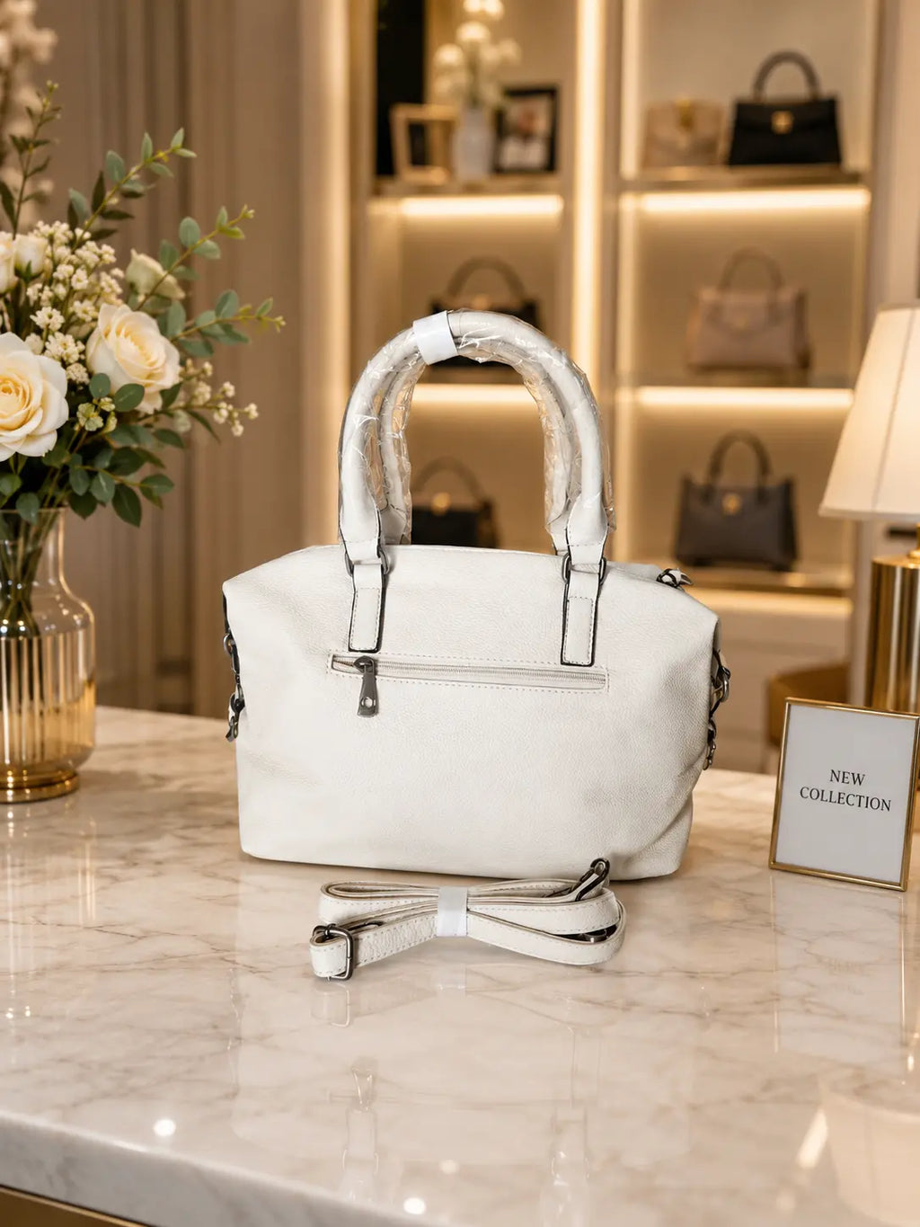Sac à main élégant blanc cassé – Style chic et intemporel