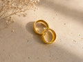 Boucles d’oreilles créoles dorées élégantes BEAUTE ISMAILIA